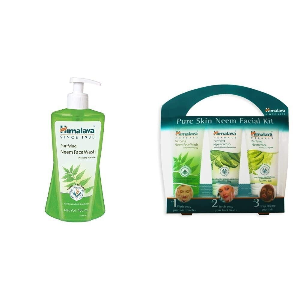 Primary image for Himalayan Cleansing Neem Facial Cleansing, 400ML & Pure Skin Face Kit-
show o...