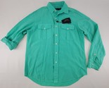 Polo Ralph Lauren NWT Linen Cotton Silk Roll-Tab Shirt M Teal Blue-Green - €41,70 EUR