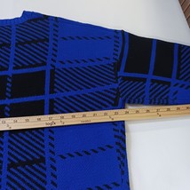 ASOS Design Men's Blue & Black Long Sleeve Flannel Pullover Sweater Size Medium image 6