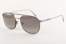 Tom Ford JAKE 827 12Q Silver / Green Gradient Sunglasses TF827 12Q 56mm - £189.08 GBP