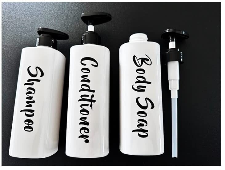 16.9oz Shampoo and Conditioner Dispenser (3 Pack) 8.38"L x 7.95"W x 2.71"H - $20.79