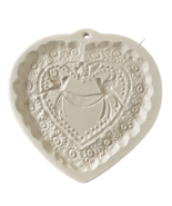 Cookie Mold Brown Bag Cookie Art 1985 Heart Birds Lovebirds Baking - £9.88 GBP