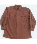 Men&#39;s Faux Suede Long Sleeve Shirt Size XL - $19.00