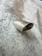 Antique Southwestern Sterling Silver Hammered Spoon Ring Size 4 - £39.45 GBP