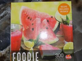 Foodie Watermelon Smoothie 300 piece Jigsaw Puzzle w/ Recipe NEW - $16.20