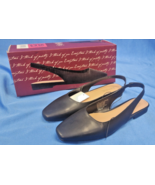 Kensie Felice Black Flats With Open Back, Women's Size 6.5, Easy On, Com... - $22.76