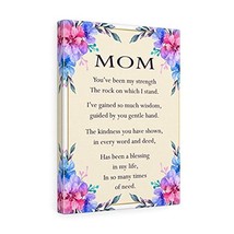 Definition of Mom Love for Mom Printed On Ready to Hang Stretched Canvas Wall Ar - £111.72 GBP
