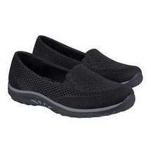 Skechers Ladies&#39; Size 6.5, Slip On Relaxed Fit Sneaker Shoe, Black - £23.91 GBP