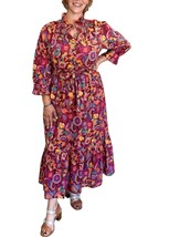 Ivy Jane colorama flower dress in Claret - £84.46 GBP