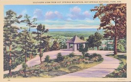 Southern View Hot Springs Mountain National Park Arkansas Vintage Landmark  - £6.98 GBP