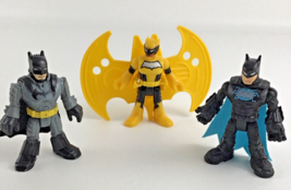 Fisher Price Imaginext DC Comics Super Friends Yellow Batman Figure Lot ... - $24.70