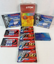 Recording Lot New - 1 VHS Tape, 7  Cassette Tapes &amp; 2 CD-R CDs -TDK Memo... - $371.47 MXN