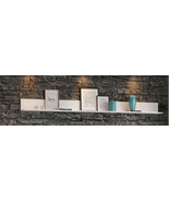 Santino White Gloss Long Floating Wall Shelf S24 - £120.32 GBP