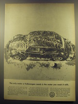 1959 Volkswagen Beetle Ad - The only water a Volkswagen needs is the water - £11.72 GBP