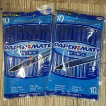 Papermate  Write Bros Blue Ball Point Pen 10 Count Set of 2 - £11.61 GBP