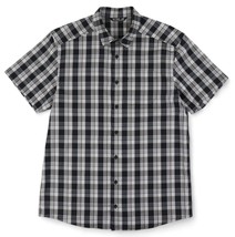 Arc’teryx Brohm Short Sleeve Shirt Men’s XL Gray Plaid Cotton Blend Outdoor - £30.12 GBP