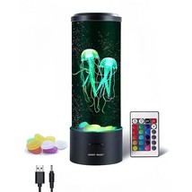 Jellyfish Lava Lamp,3D Lifelike Jellyfish Aquarium Tank Table Lamp With 16 Color - £35.27 GBP