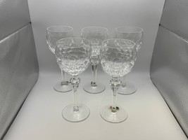 Set of 5 Waterford Crystal CURRAGHMORE Hock Wine Glasses - $299.99