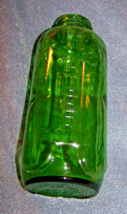 Vintage Green Square Juice/Water Refrigerator Glass Bottle-Lot 17-Owens-Illinois - $17.15