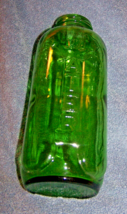 Vintage Green Square Juice/Water Refrigerator Glass Bottle-Lot 17-Owens-Illinois - £13.70 GBP