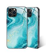 Tabavsit iPhone 15 Pro Max Case Blue Marble Shockproof Protective Cover - $220.33 MXN