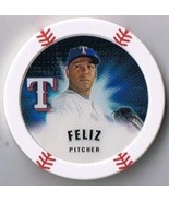 2013 Topps Baseball Poker Chipz NEFTALI FELIZ Texas Rangers - £2.20 GBP