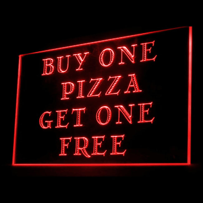 110143B Hot Pizza Buy One Get One Free Exclusive Ordering Display LED Li... - $21.99