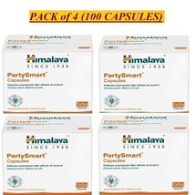 4 X Himalaya Party Smart Capsules (25 Cp each) relieves aftereffects of ... - £52.58 GBP