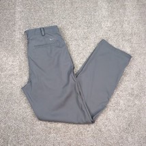 Nike Golf Pants Mens 32x32 Gray Dri Fit Performance Stretch Business Casual - £14.93 GBP