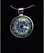 Design 23 Polish necklace Pendant w/ Glass Cabochon Silver Polska Poland... - £3.38 GBP