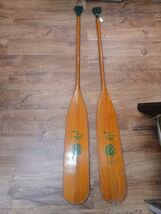 Vintage Indian Head Brand Ripley Mississippi Wooden Canoe Paddles 60” Oa... - $98.99