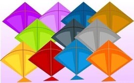 Kite Paper Patang Stranded Size Multi Colour Pack Of 40 Size 21X24 Inch - £37.68 GBP