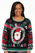 No Boundaries Women&#39;s &#39;Santa Sleigh All Day&#39; Ugly Christmas Sweater, SZ ... - $23.75