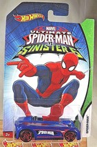 2016 Hot Wheels Marvel Ultimate Spider-Man vs Sinister 6 MONOPOSTO Blue w/RedPR5 - £9.80 GBP
