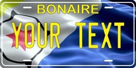 Bonaire Flag License Plate Personalized Car Auto Bike Motorcycle Custom Tag - $10.99+