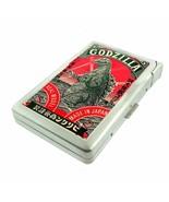 Vintage Japanese Monster Ad Cigarette Case w/Built in Lighter Metal Wallet - $27.01 CAD