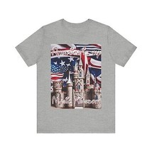 Patriotic and Magical Kingdom T-shirt Graphic T 4th of July America - £13.21 GBP+