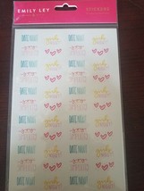 Emily Ley AT-A-GLANCE  Simplified System Stickers / girls night joy and ... - $29.58