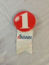 Vintage AAGAIN #1 American Airlines PIN Red White - $4.90