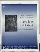 Akhtsik er un zibitsik zi Zuckerman Yiddish Choral Series SATB Sheet Music ECS - £3.10 GBP