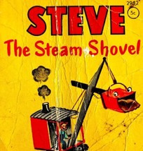 1950 Steve The Steam Shovel Tiny Tales Illustrated Childrens PB Mini Book E90A - $19.99