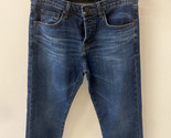 J BRAND Mens Straight Fit Jeans Kieran Solid Blue Size 32W 340988M449 - $100.94