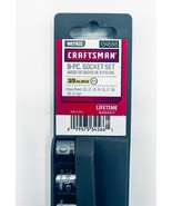 NEW Craftsman 9-Piece Metric 12-Point 3/8&quot; Drive Socket Set 10mm - 21mm - £25.06 GBP