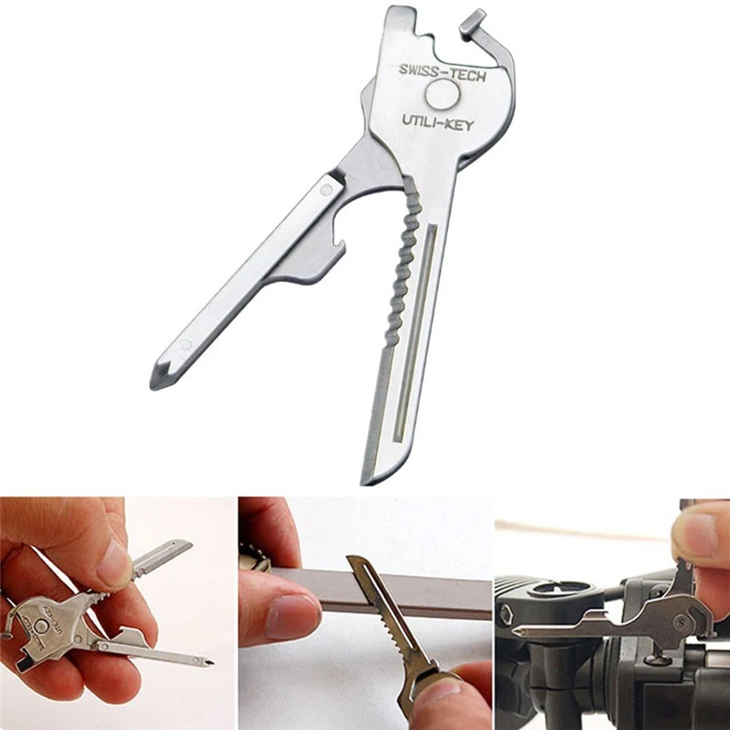 ring Key Multipurpose Utili Mini Multi gear keychain edc pocket  Opener... - $16.58