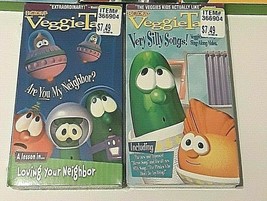 2 New Veggie Tales Vhs Are You My Neighbor? + Very Silly Songs + 5 Pre Owned - £22.85 GBP