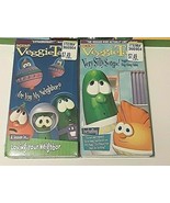 2 New VEGGIE TALES  VHS ARE YOU MY NEIGHBOR? + VERY SILLY SONGS + 5 Pre ... - $39.22 CAD