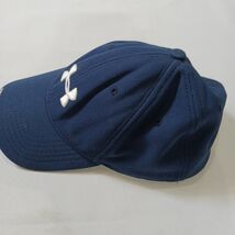 Under Armour Men's Back Fitted Blue Baseball Cap Hat Size Large  image 2