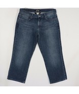Lucky Brand Womens Classic Rider Crop Jeans 10/30 Blue Capri Stretch Cro... - £28.04 GBP