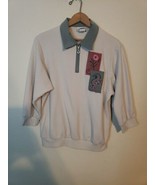 80s Vintage G.W. A Division Of Graff Womens Collared Sweater MEDIUM Ligh... - $25.57 CAD