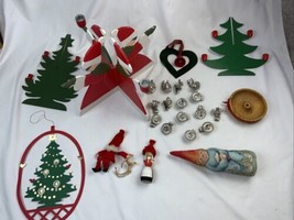 Scandinavian Swedish Estate sale Ornament and Christmas Lot For repair o... - $24.74